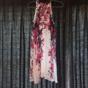Halter Neck Floral Dress